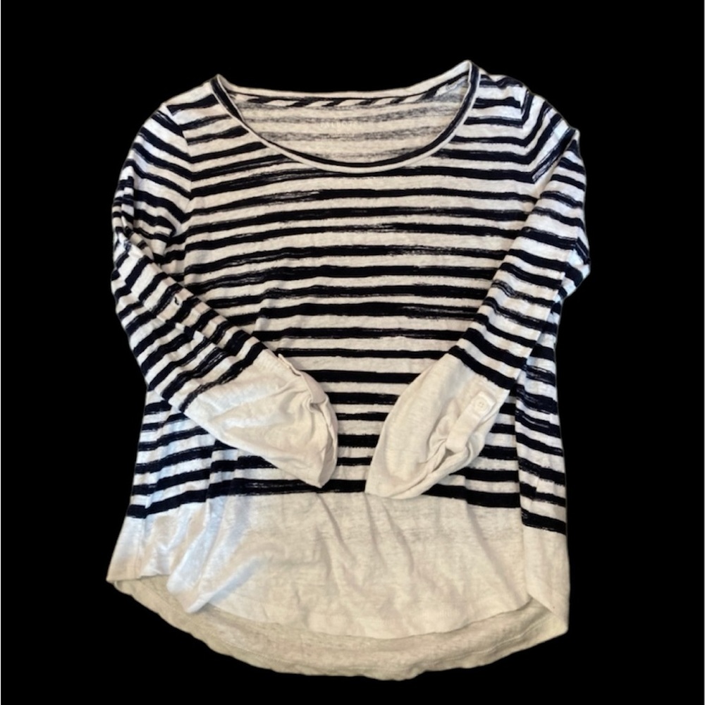 Talbots boat neck medium striped shirt - Picture 8 of 11